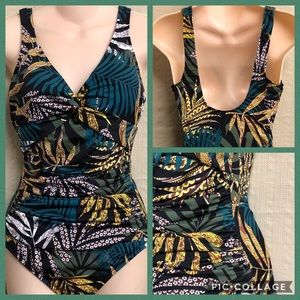 ☀️ Jungle Print Slimming Swimsuit Tummy Control